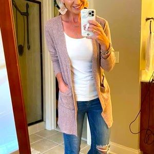 Zyia pink Boyfriend Cardigan